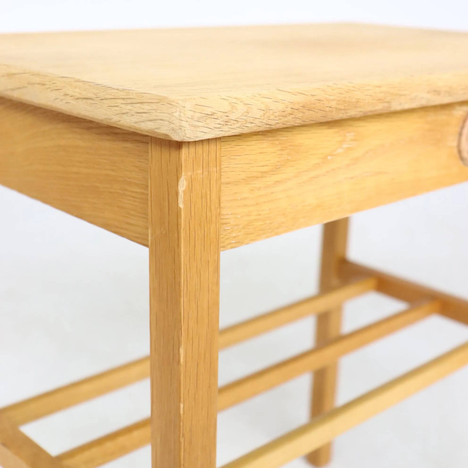 Scandinavian wooden bedside table