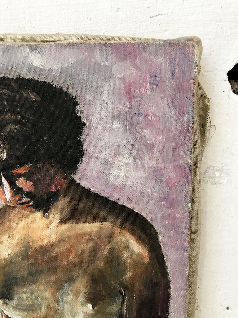 "Naked" oil painting