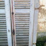 Pair of old 19th century louvered shutters