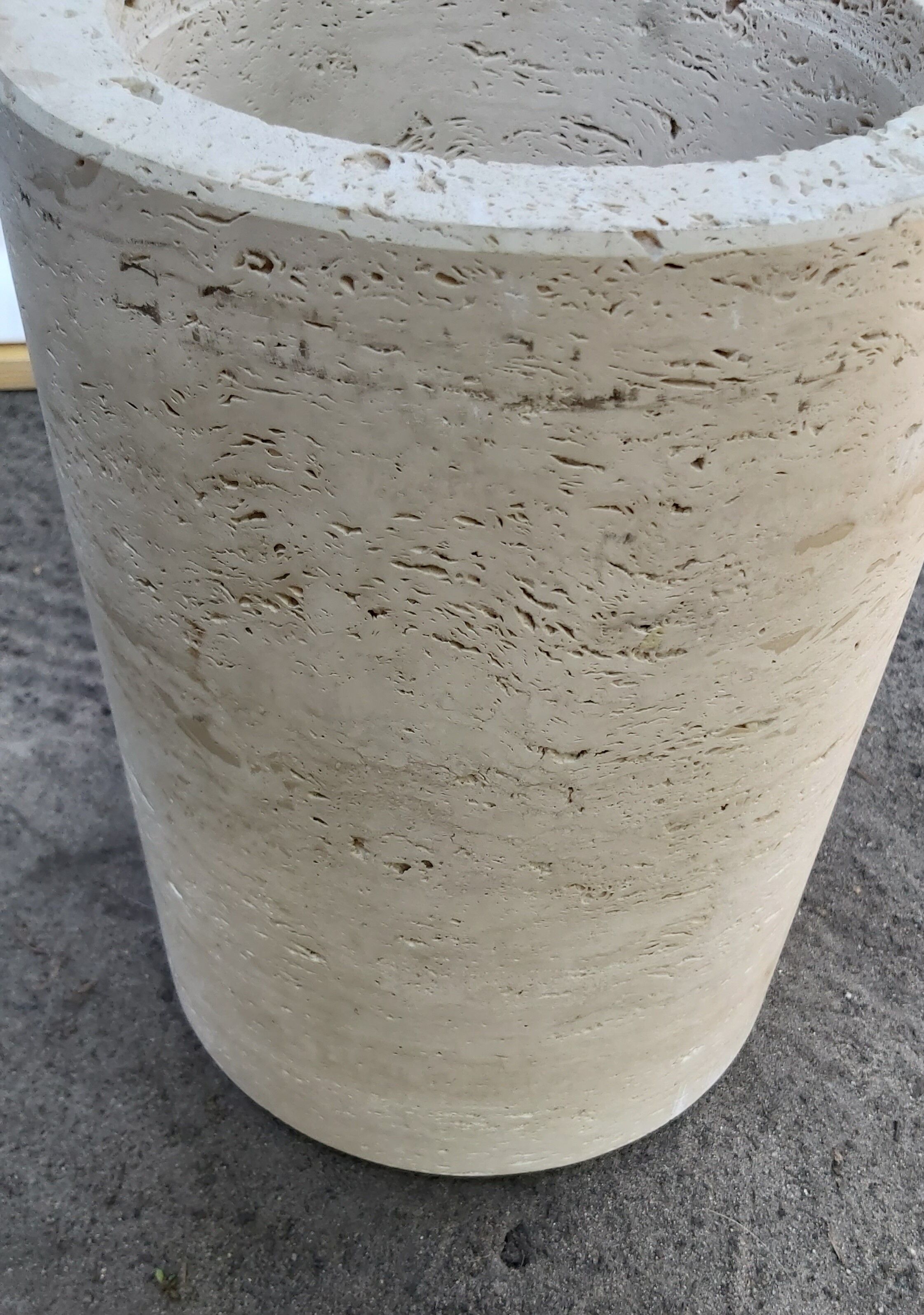 Travertine table, Italy, 1980s