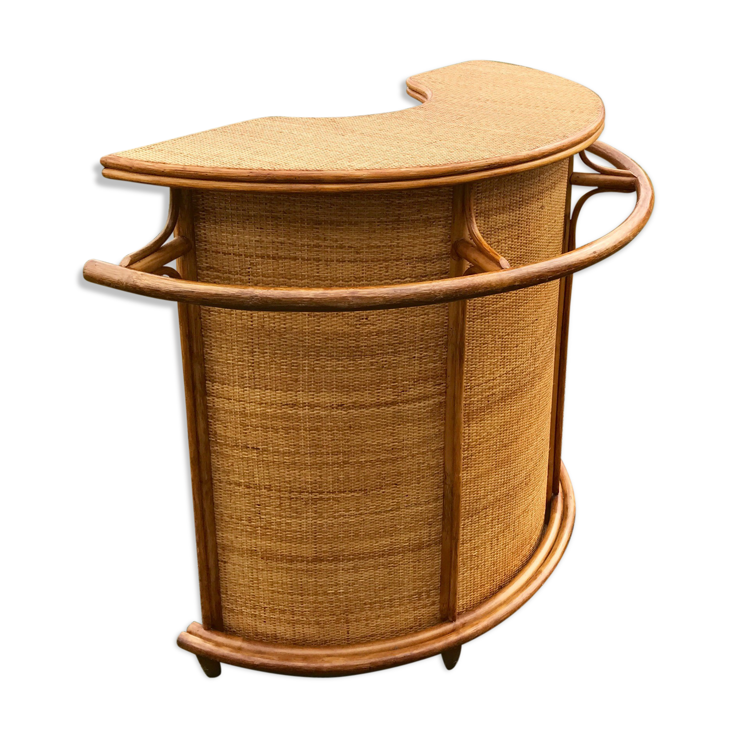 Rattan bar 70s