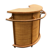 Rattan bar 70s