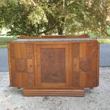 Oak art deco sideboard