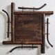Bamboo wall mirror, Japanese style, late 19th century, 40 cm