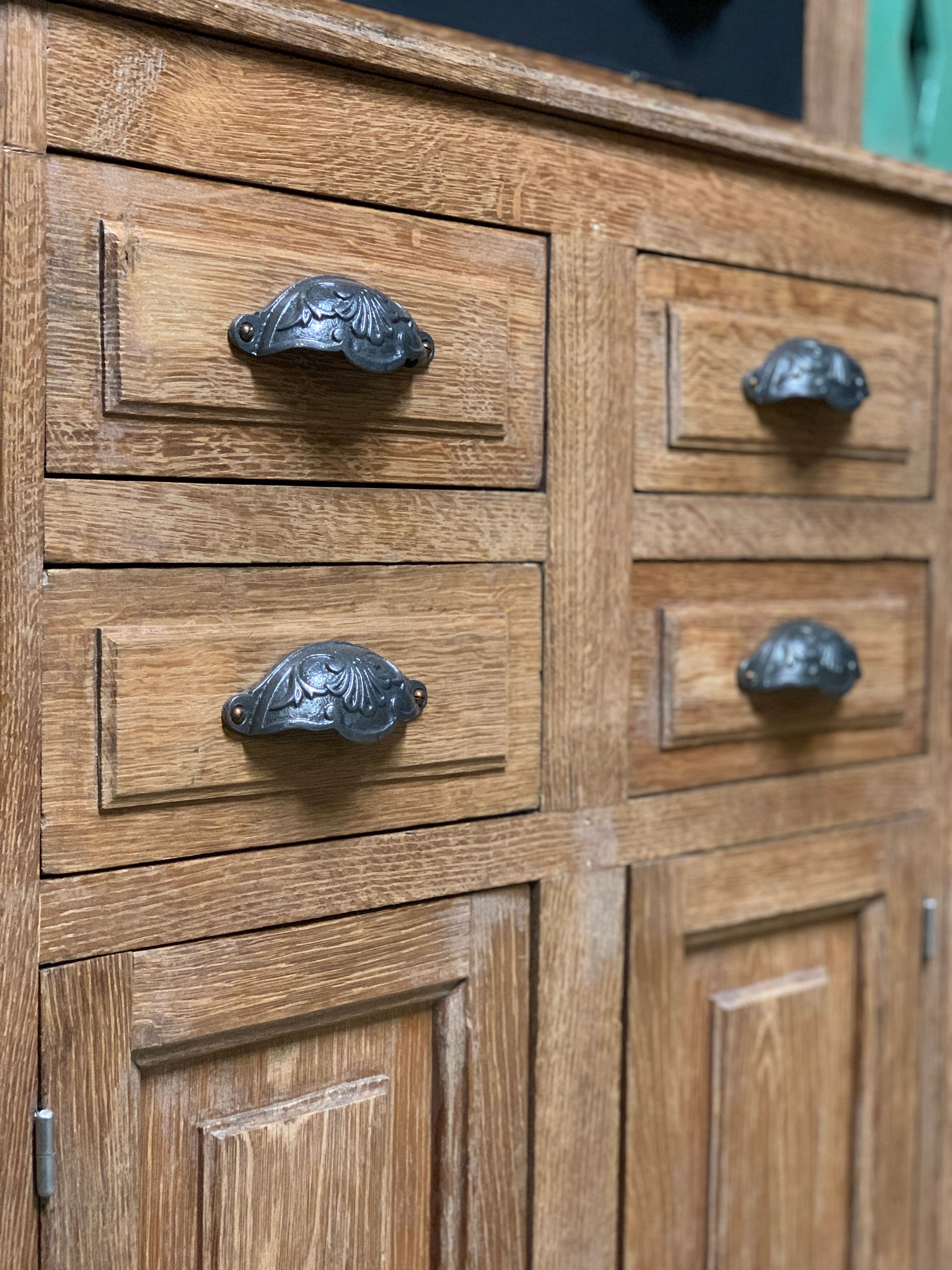 Notary's trade furniture with oak clamshell 1930