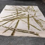 Curly wool design rug
