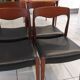 Set of 4 vintage Scandinavian teak chairs from the 1970s