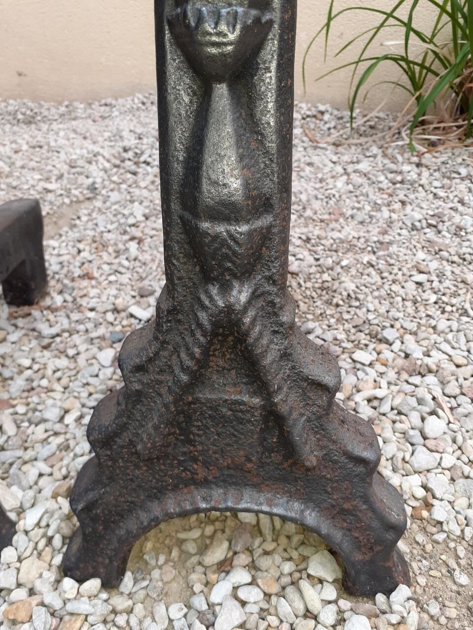 Pair of wrought iron channels