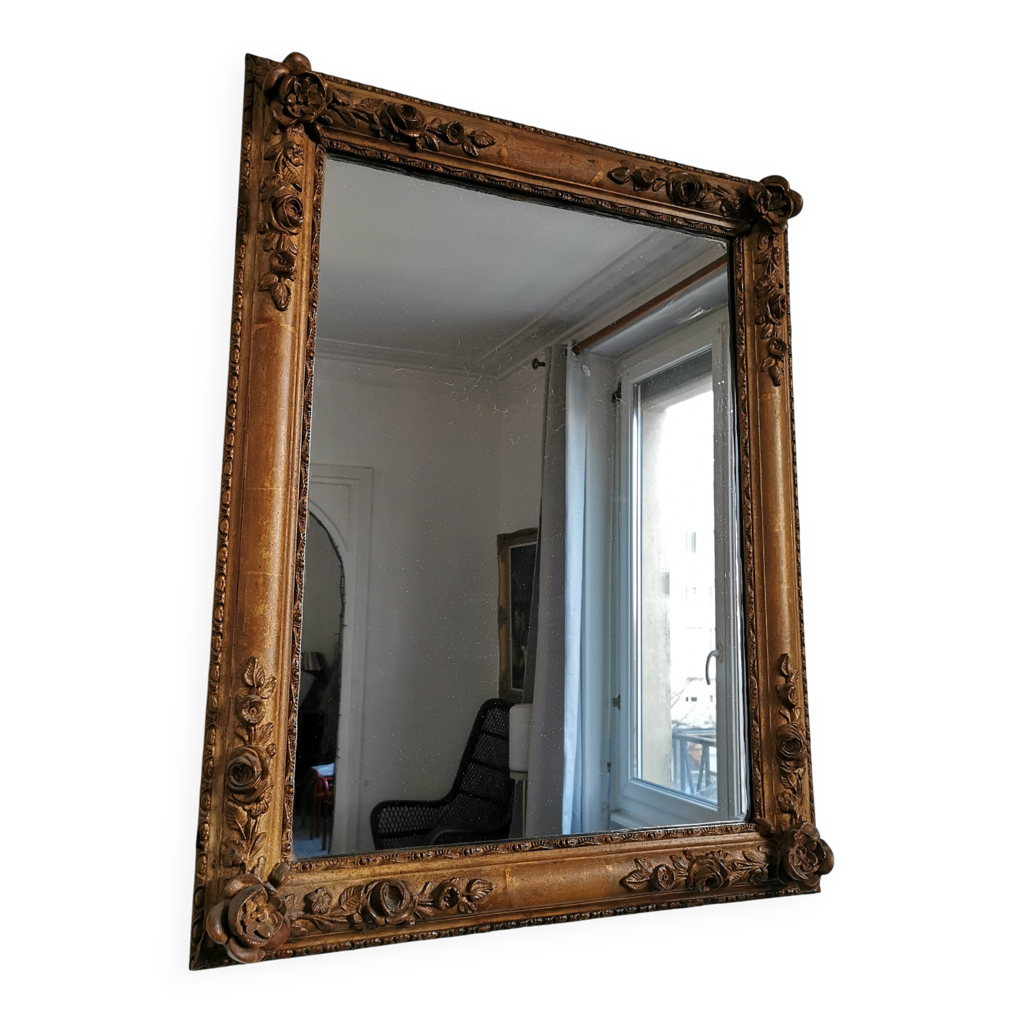 Miroir classique doré