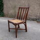 Office chair mc guire in bamboo and seat in cannage