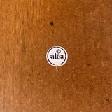 Set of 6 lobster forks and tongs, silver plated metal by Silea, circa 70