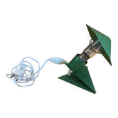 Lampe pince en métal vert, années 50