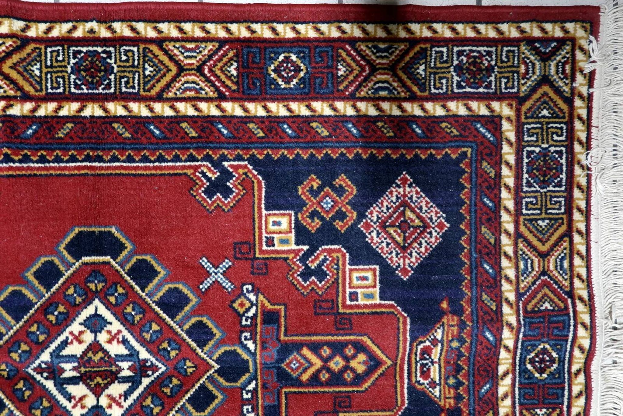 Vintage European Persian-style Shiraz rug 100 cm x 142 cm 1950s - 1C1232