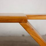 Asymmetrical solid elm coffee table Maison Regain