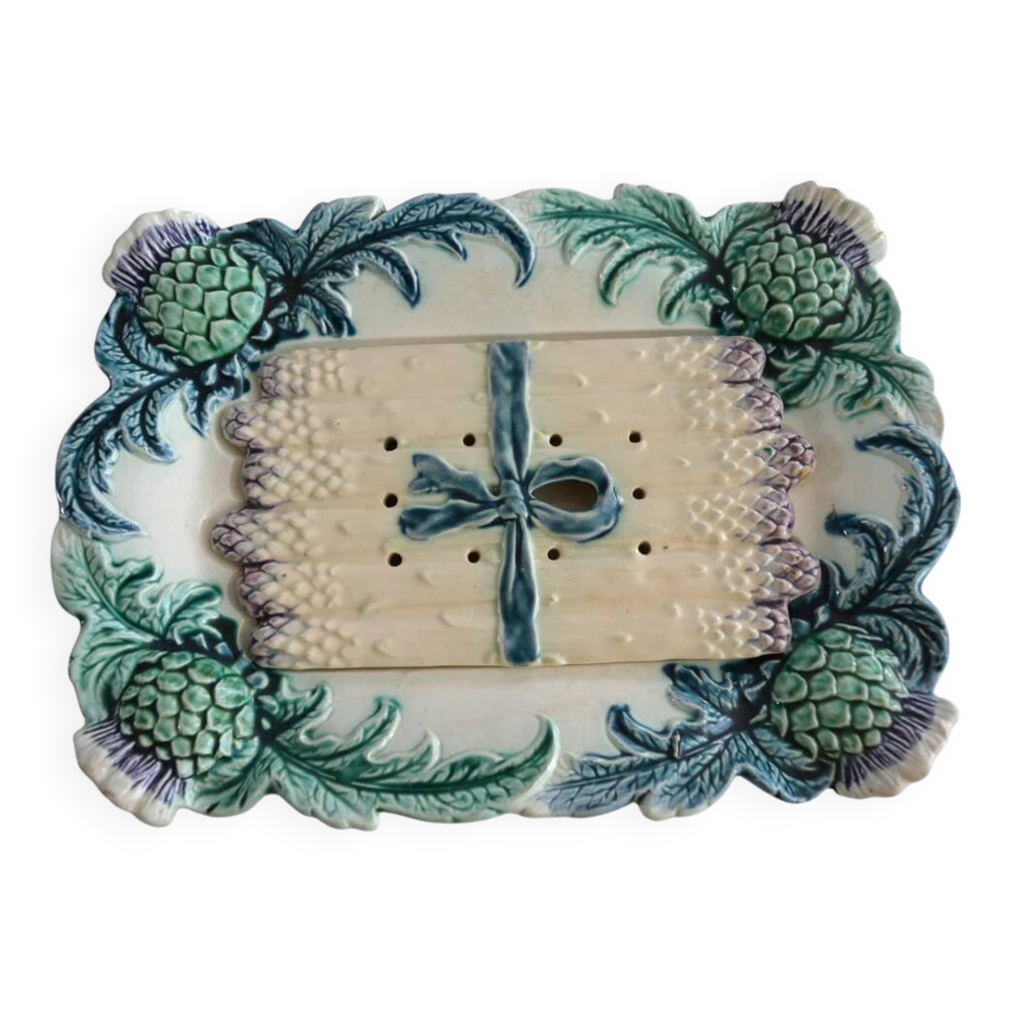 Ceramic tray Asparagus slip