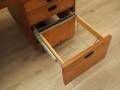Executive desk with nine drawers and pull-out surface, teak veneer, Nipu, Denmark, 1970s