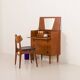 Danish mid century teak chest of drawers with hidden vanity, 1960s