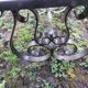 Low wrought iron stave