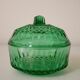 Candy or sugar maker in green glass Arcoroc