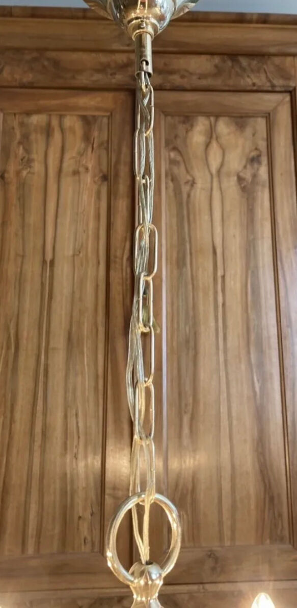 Lustre Hollandais en métal argenté XXème