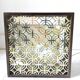 Pair of wooden frame wall lights, Odreco