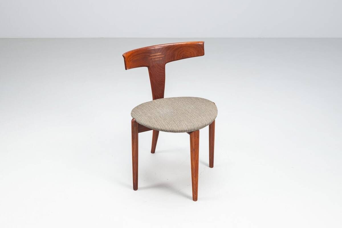 Erik Andersen & Palle Pedersen T-chair model 68 in teak Randers Denmark 1960