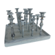 Metal candlestick for 16 candles, 1980s