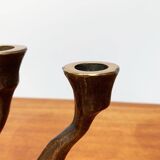 Vintage German brutalist metal candlestick by Dalbeck.