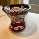 Bohemian crystal vase