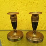 Bronze candlesticks Directoire style
