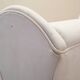 White armchair, Italian design, 1980s, production: Italy