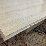 Vintage travertine coffee table from the 70s