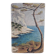 Coastal edge with leaning pine - Oil on cardboard