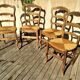 1 lot de 4 chaises rustique