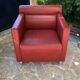 Red leather armchair