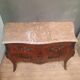 Commode à marquetterie de fleurs style Louis XV