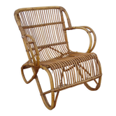 Vintage rattan armchair
