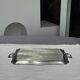 Guy Degrenne silver stainless steel serving tray with an eventful shape