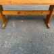 2 bancs en pin massif rustique style chalet / ferme 110cm