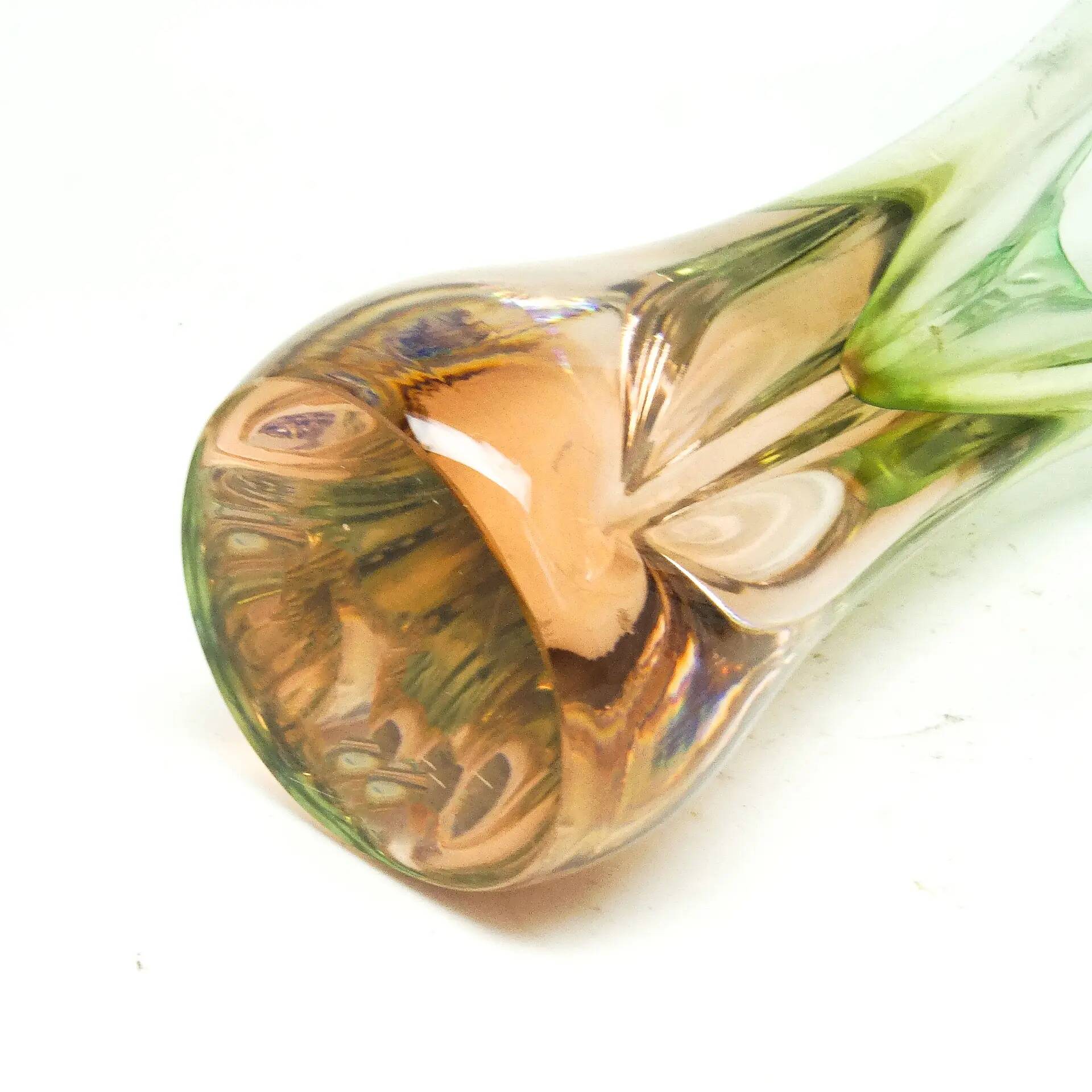 Mid-century modern vase, glass, designed by J. Hospodka, Czechoslovakia, 1960s