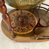 Vintage world map bar, globe