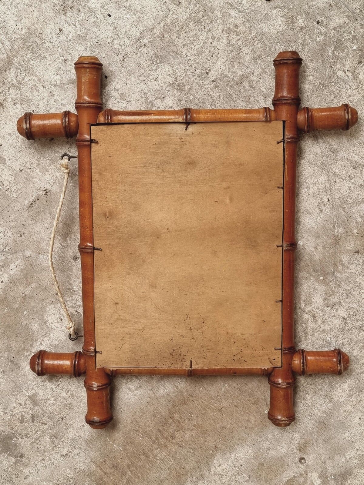 Antique mirror faux bamboo French wall mirror