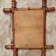 Antique mirror faux bamboo French wall mirror