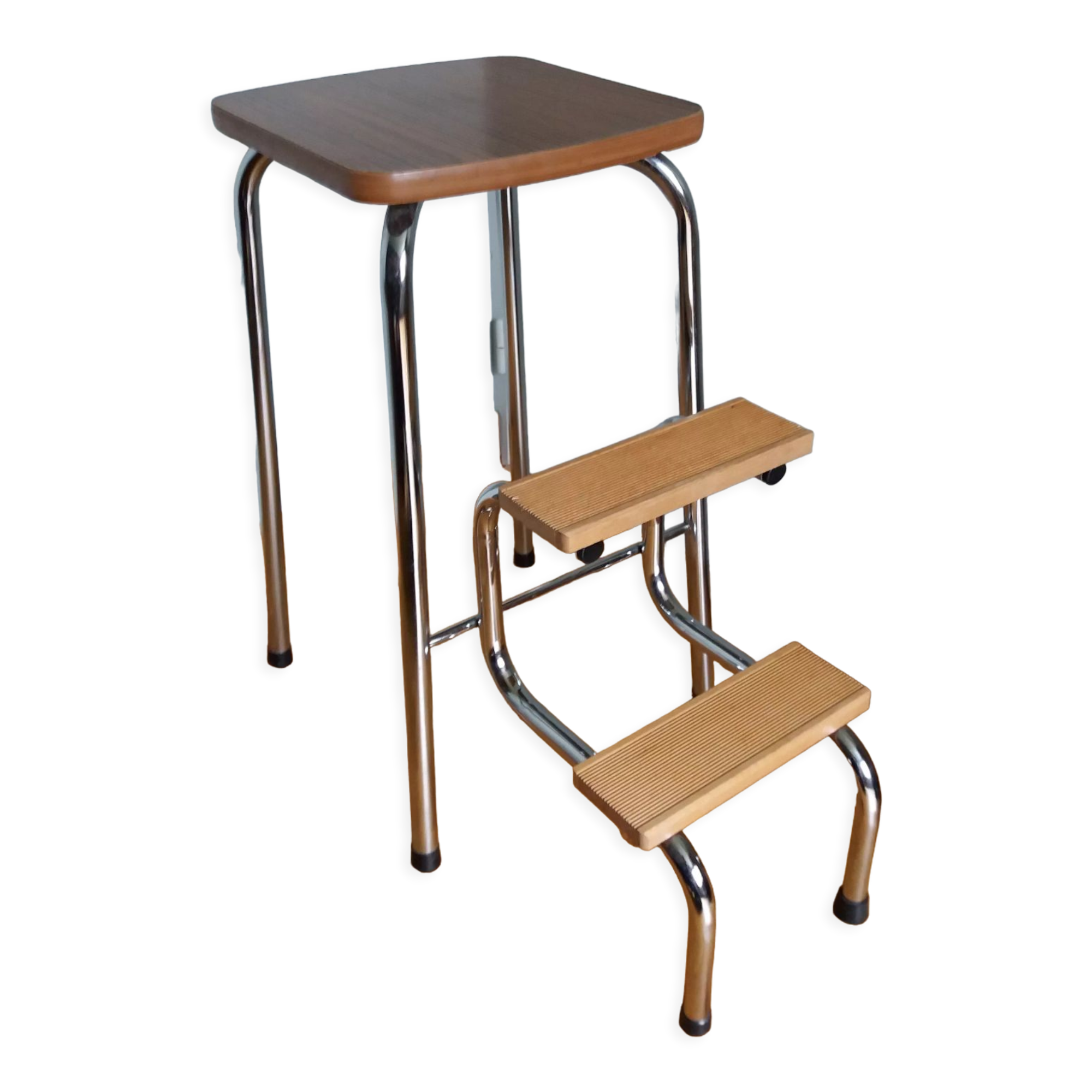 Walking step ladder stool