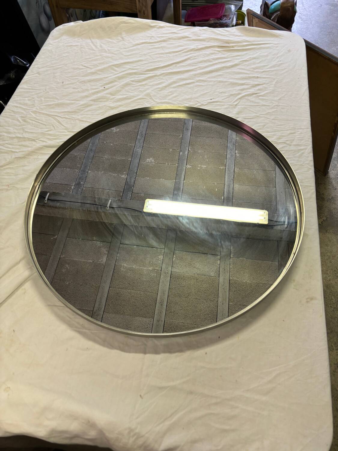 Vintage round mirror