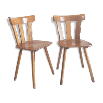 Pair of vintage brutalist chairs from the 1960s