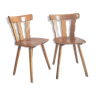 Pair of vintage brutalist chairs from the 1960s