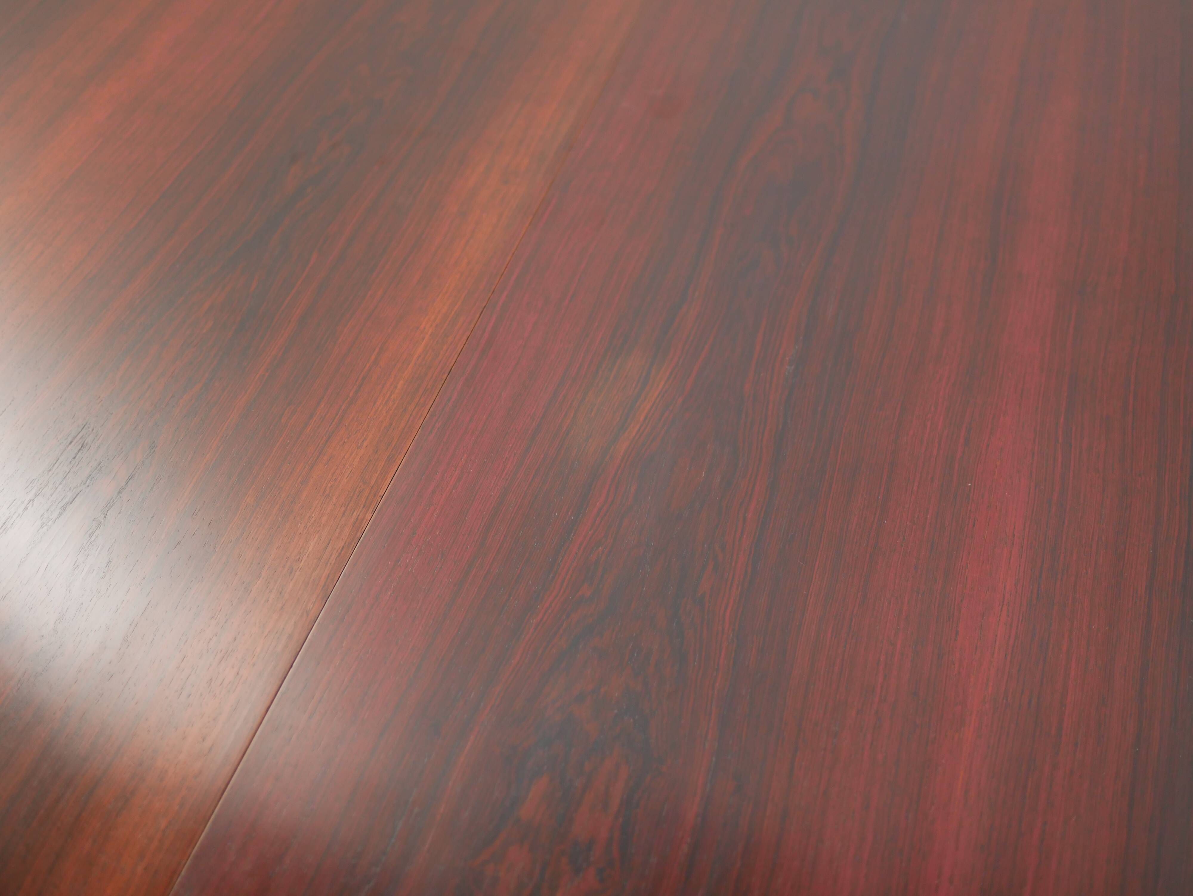 Vintage rosewood extendable Scandinavian round table by Kai Kristiansen for Skovmand and Anders