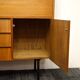 Vintage teak secretary, France 1950's