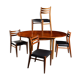 Extendable table and 4 Scandinavian chairs